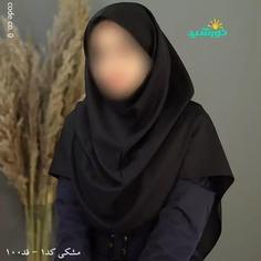 مقنعه ساده مشکی تترون بروجرد