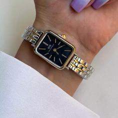 ساعت صفحه مستطیل Daniel Wellington بند استیل 