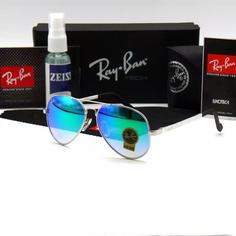 عینک آفتابی خلبانی مردانه زنانه ریبن ری بن لنز شیشه  مدل 3015 فنری UV400 RayBan