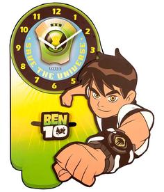 ساعت دیواری چوبی اتاق کودک لوتوس مدل Ben10