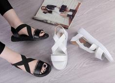 صندل اسپرت چرم زنانه ds01293 sandal shoe