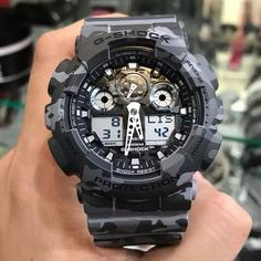 ساعت  مچی جی شاک های کپی ارتشی جیشاک GShock  تنظیم اتوماتیک با پایتخت کشورها   اتولایت اتوماتیک مدل GA100 1A1 