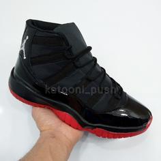 کفش جردن  Nike Jordan 11 مردانه حراجی مشکی قرمز سایز 41 تا 44   کتونی جردن   جردن 11   کتونی جردن 11   کفش نایک    