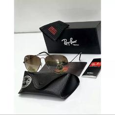 عینک آفتابی ریبن RayBan خلبانی شیشه قهوه ای فریم قهوه ای کد 799