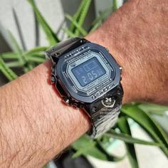 ساعت جی شاک های کپی استیل بلک رنگ ثابث مدل G Shock GMWB5000 دارای لایت روز شمار آلارم کرنومتر تقویم با کیفیت فول