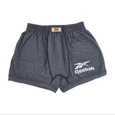 شورت مردانه نیم پا حجت طرح Reebok رنگ خاکستری