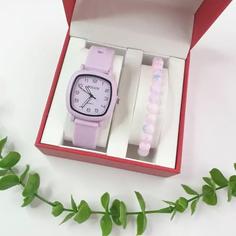 ساعت مچی بند رابر ژله ای یاسی رنگ bolun pastille watch 