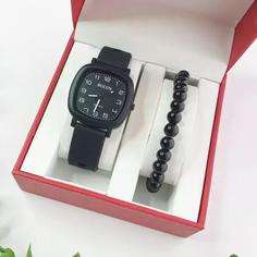 ساعت مچی بند رابر ژله ای صفحه سیاه bolun pastille watch 