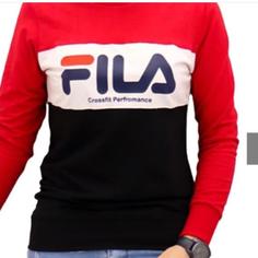 هودی اسپرت کلاهدار تو کرک طرح FILA قد کار80 دور سینه و کمر 105 مناسب تا سایز 46