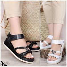 صندل چرم طبی زنانه ds01309 sandal shoe