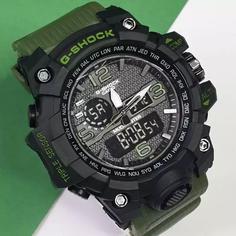 ساعت مچی طرح جی شاک دوزمانه سبز رنگ g shock 