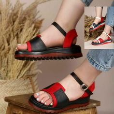 کفش صندل طبی چرم مجلسی زنانهds00574 sandal shoe