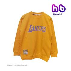 بلوز جدید بچگانه پسرانه و دخترانه شیک جنس پنبه دورو درجه یک طرح LAKERS کد 1898