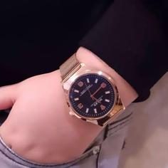 ساعت مردانه طرح برند رولکس rolex قفل مگنتی جنس و بدنه استیل کد1