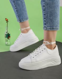 کفش کتانی لژدار زنانه دخترانهds00592 WOMAN SNEAKER