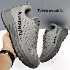 کفش کوهنوردی وارداتی طبی زیره تزریق ویبرام ضد آب مدل merrell مرل طوسی تبریز پوش