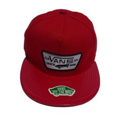 کلاه کپ قرمز سفید ونس vans