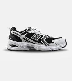 کفش کتانی مردانه و زنانه سفید مشکی NEW BALANCE 530 مدل 3144