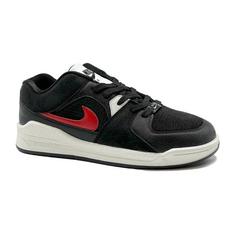 کفش و کتانی مردانه مدل NIKE نایک رنگ مشکی زیره سفید قرمز کد 667164