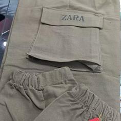 اسلش بنگال کتان شش جیب دمپا کش گلدوزی ZARA