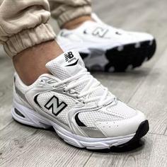 کتونی نیوبالانس سفید مشکی ست مردانه زنانه 530 new balance