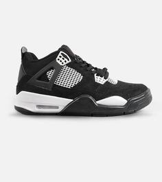 کفش کتانی ساقدار مردانه مشکی Nike air jordan 4 مدل 2041