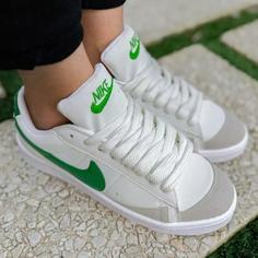 کتونی نایک بلیزر Nike سفید سبز سایزبندی 41 تا 44