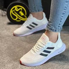 کفش کتونی راحتی آدیداس  Adidas  مردانه و پسرانه رنگ سفید تمام