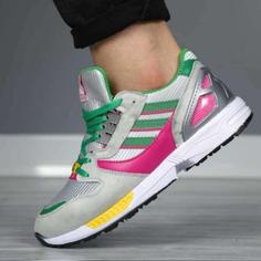 کفش اسپرت مدل کتونی مردانه آدیداس طوسی روشن سرخابی Adidas Zx8000 سایز41و42