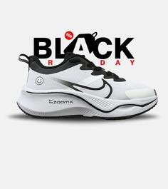 کفش کتانی مردانه و زنانه سفید مشکی NIKE zoom x smiley مدل 4604