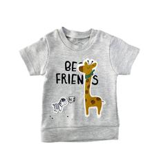 تیشرت نوزادی پسرانه نیلی مدل فرندز frinds 8914 Indigo baby t shirt for girls  love ly model 8614