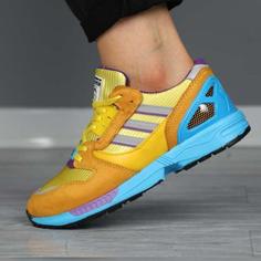 کفش اسپرت مدل کتونی آدیداس Adidas Zx8000 خردلی آبی  سایز 41تا44 