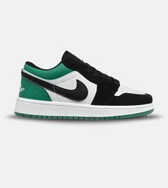 کفش کتانی مردانه سفید مشکی سبز نایک NIKE jordan 1 مدل 5737