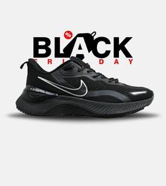 کفش کتانی مردانه و زنانه مشکی NIKE zoom X مدل 5896