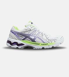 کفش کتانی مردانه سفید بنفش لیمویی ASICS KAYANO 20 مدل 6135