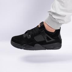 کفش کتانی اسپرت ساقدار مردانه رنگ مشکی مدل نایک NIKE Jordan 4 کد 71327