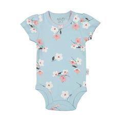 بادی نوزادی آستین کوتاه دخترانه نیلی لاولی مدل love ly 8617 Indigo short sleeve infant bodysuit  love ly 8617 model