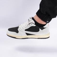 کفش کتانی اسپرت مردانه رنگ مشکی سفید مدل نایک NIKE Jordan 1 low کد 71305