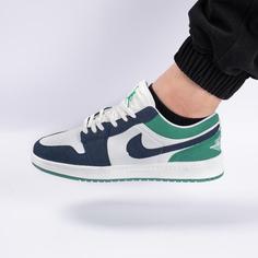 کفش کتانی اسپرت مردانه رنگ سرمه ای فسفری مدل نایک NIKE Jordan 1 Sketch کد 71302