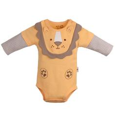 بادی آستین بلند نوزادی نیلی مدل lion 8818 Indigo short sleeve infant bodysuit  love ly 8617 model