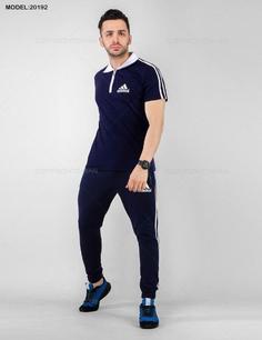 ست پولوشرت و شلوار مردانه Adidas مدل 20192