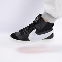 کفش کتانی ساقدار مشکی سفید مردانه نایک NIKE blazer کد 71345