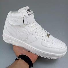 کفش کتونی مردانه نایک ایرفورس ساقدار چسبی  nike airforce 1    ایر فورس وان   کفش مردانه  کتونی ایرفورس  