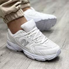 کتونی نیوبالانس 530 سفید مردانه زنانه رویه بافت  530 new balance کد 6767