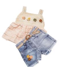 ست پیراهن و شورتک جین مدل 2065 Shirt and denim shorts set, model 2065