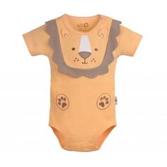 بادی آستین کوتاه نوزادی نیلی مدل lion 8817 Indigo short sleeve infant bodysuit  love ly 8617 model