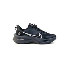 کتونی پیاده روی نایک زوم ایکس لبخند مشکی لوگو سفید Nike Running Air Zoom Smile Black White Logo