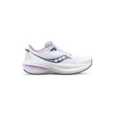 کتانی رانینگ ساکونی سفید بنفش Saucony Triumph 21 White Indigo