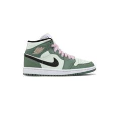 کتونی نایک ایرجردن 1 سبز صورتی Nike Air Jordan 1 SE Dutch Green