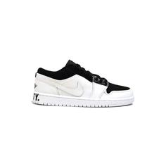 کفش نایک ایرجردن 1 ساق کوتاه سفید مشکی ایکوالیتی Nike Air Jordan 1 Low Equality